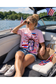 Lady Liberty Light Pink Graphic W/Bling