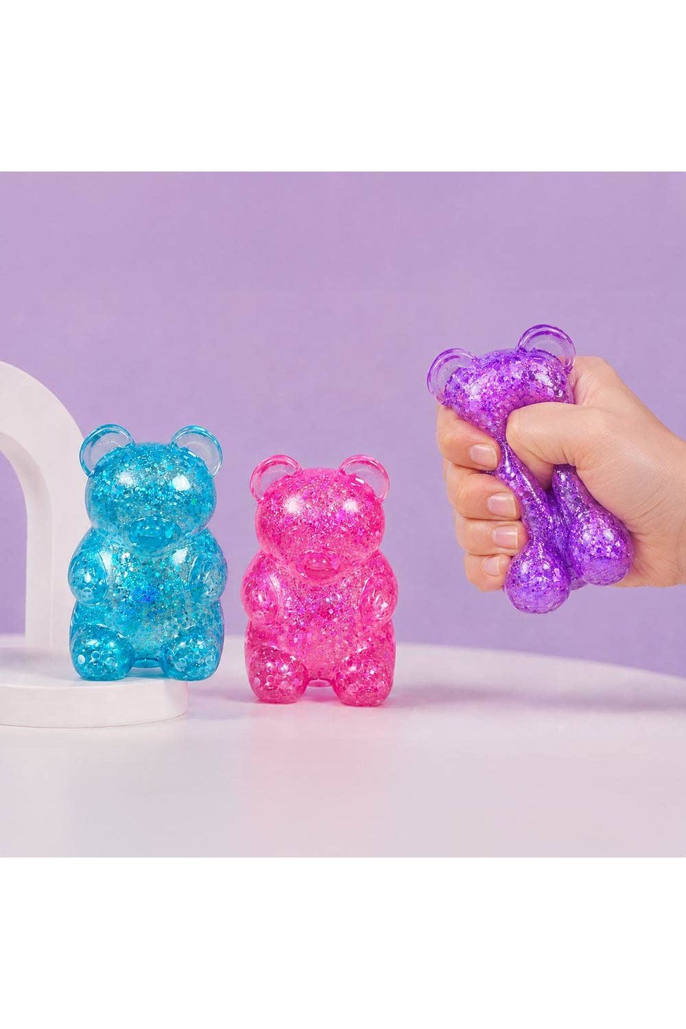 Glittered Gummy Bear Squeeze Stress Relief Toy
