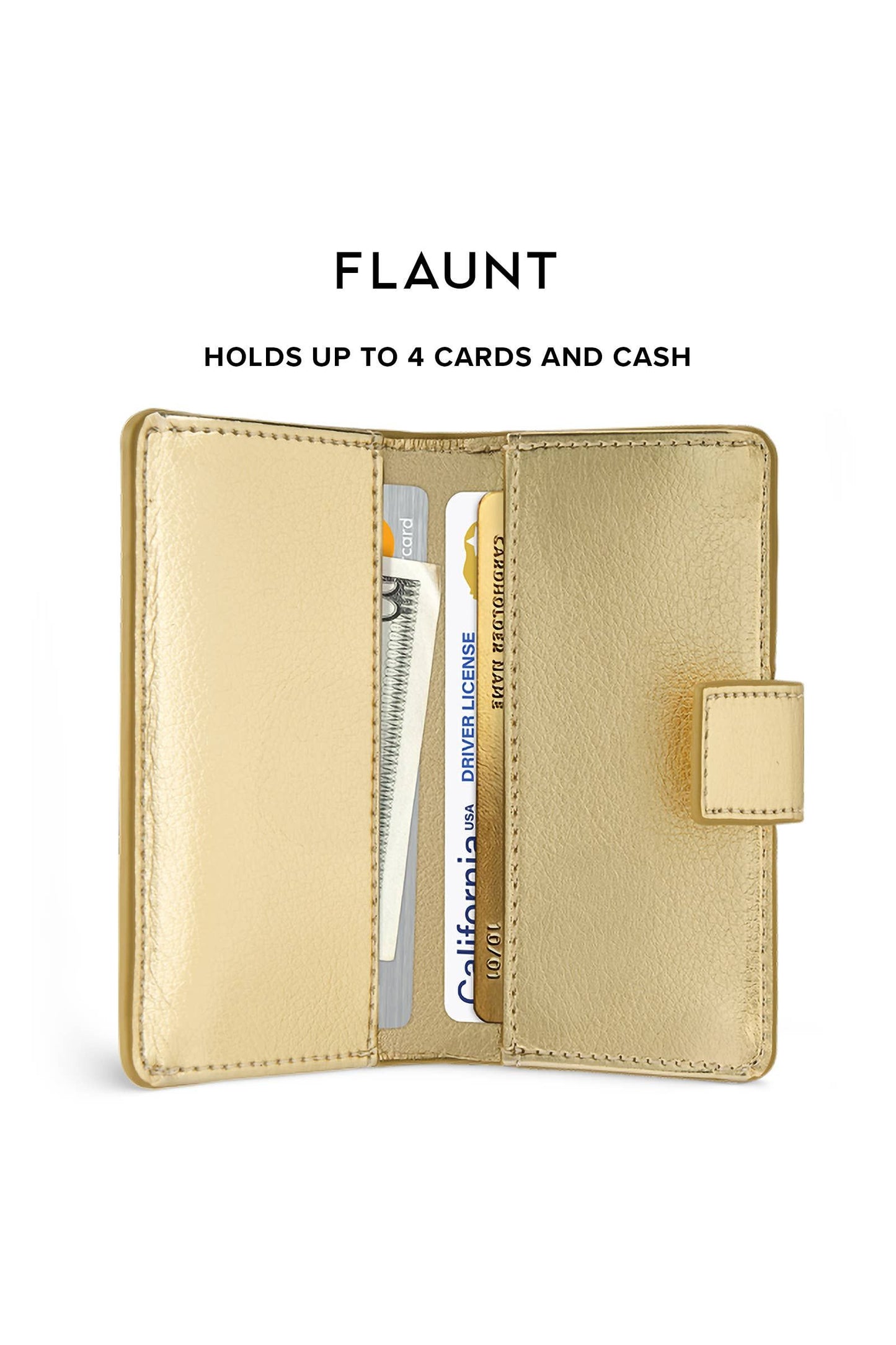 Gold Leather MagSafe Wallet