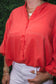 Balloon Sleeve Solid Blouse