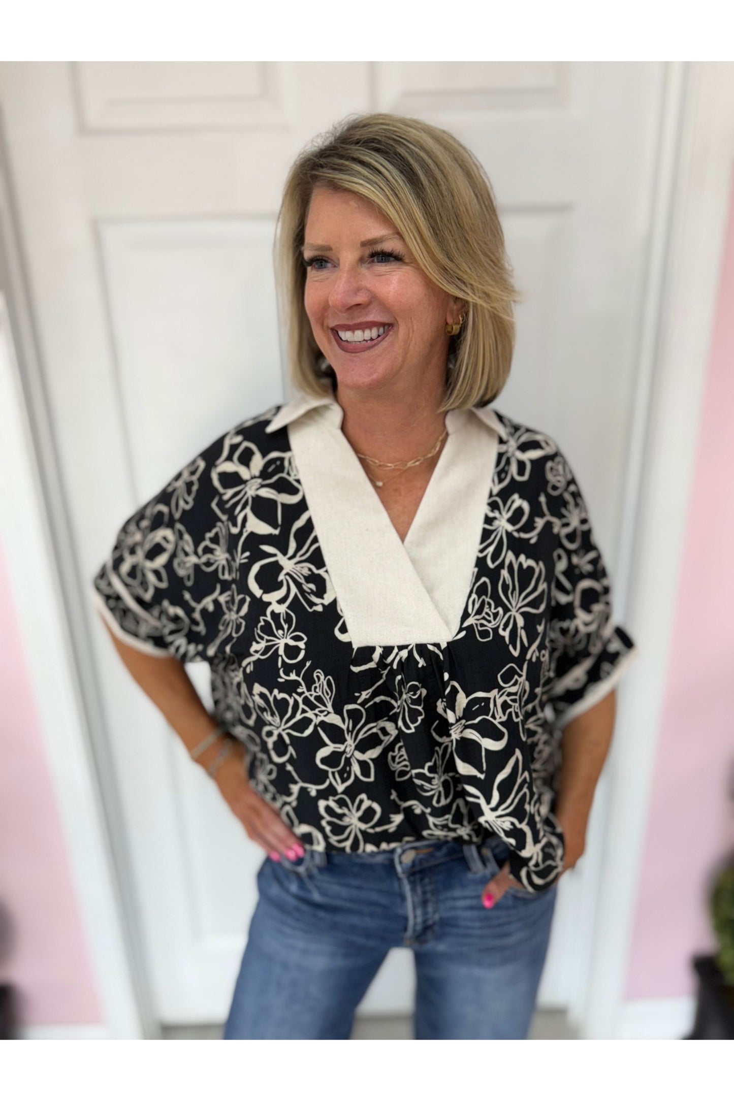 Megan Dolman Floral Blouse
