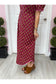 Leighton Burgundy Patterned Dress