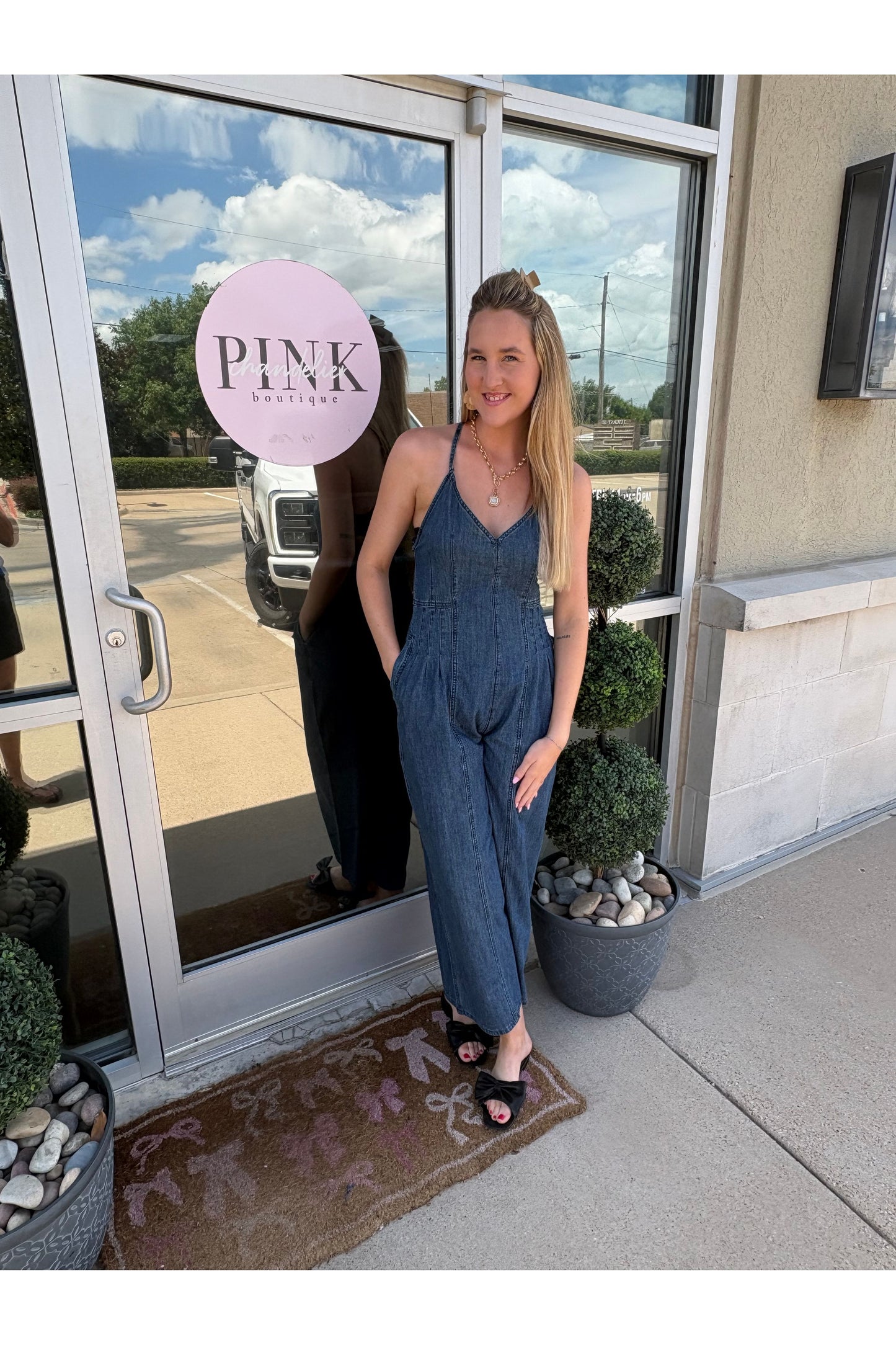 Kristin Lightweight Chambray Jumpsuit