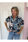 Tessa Navy Floral Blouse