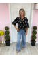 Embroidered Balloon Sleeve Blouse