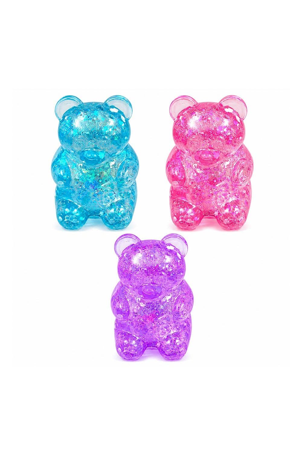 Glittered Gummy Bear Squeeze Stress Relief Toy