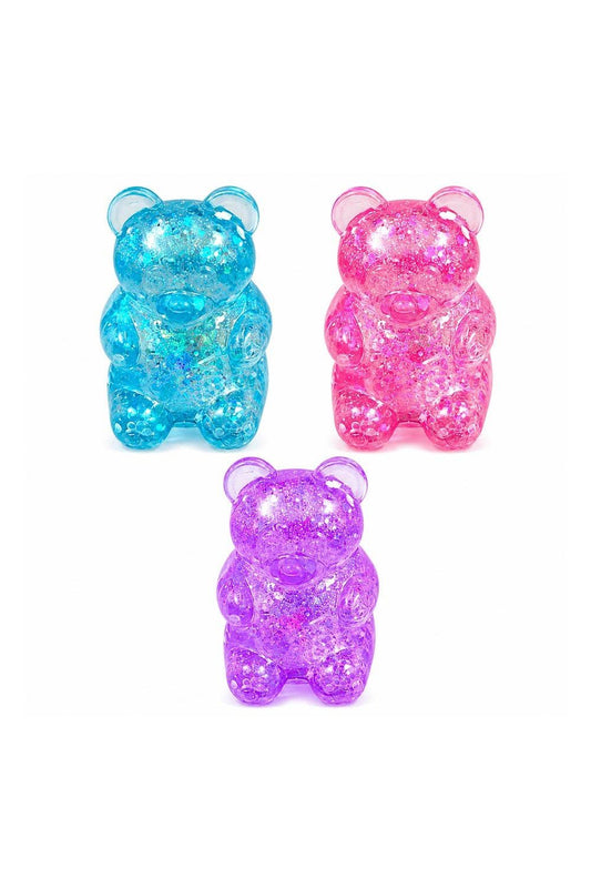 Glittered Gummy Bear Squeeze Stress Relief Toy