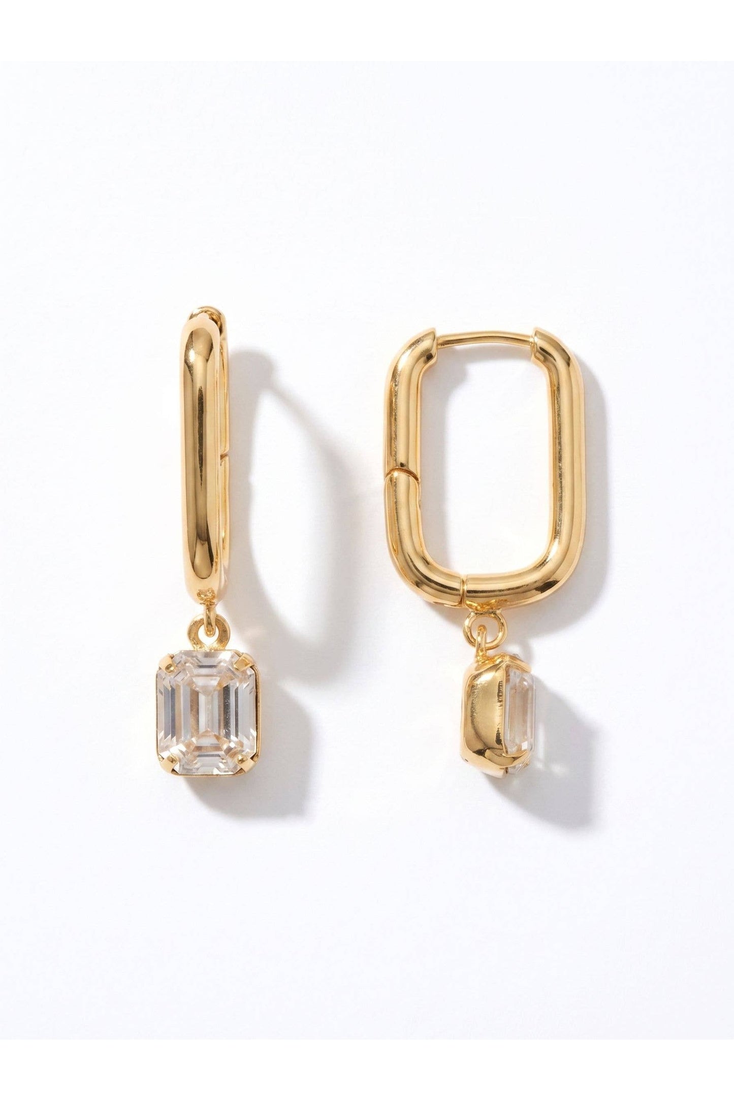 Octavia Rectangle Hoop Earrings
