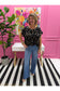 Marie Polka Dot Velvet Top