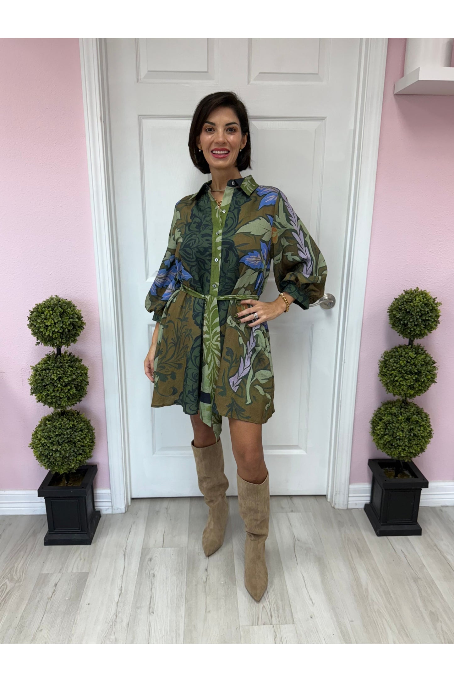 Grace Botanical Print Dress