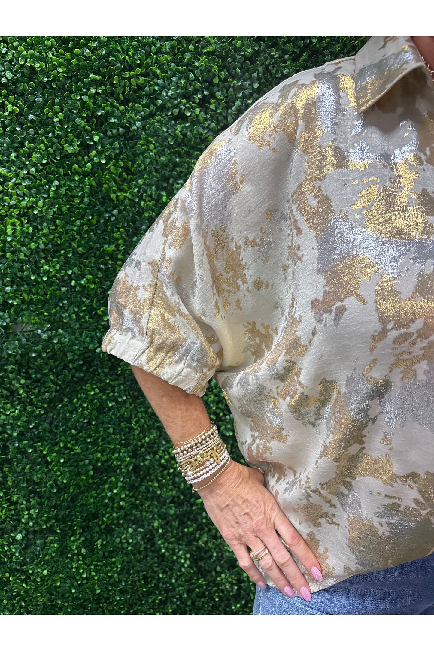 Laurel Pearl Dolman Sleeve Blouse