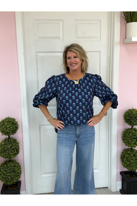 MS Azalea Floral Blouse