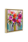 Bold Drip Roses Floater Framed Art