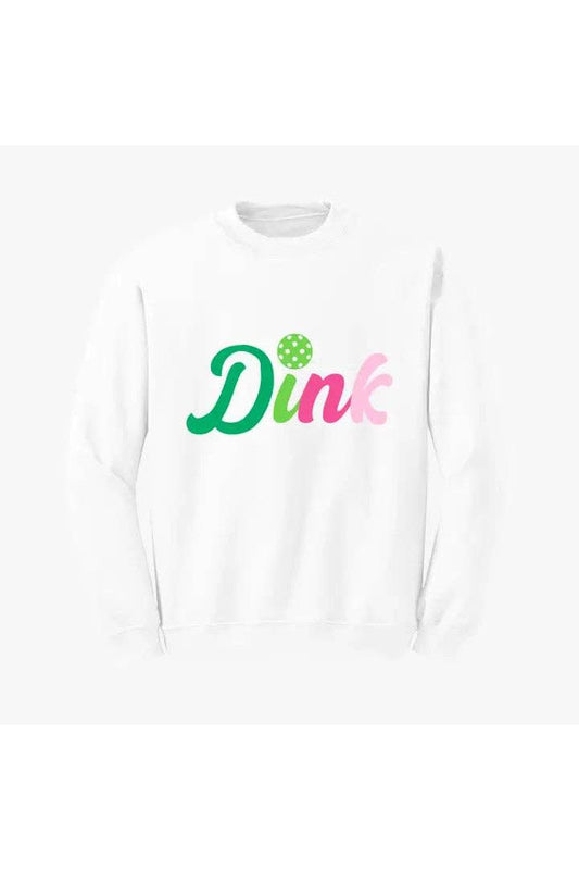 White Colorful Dink Sweatshirt