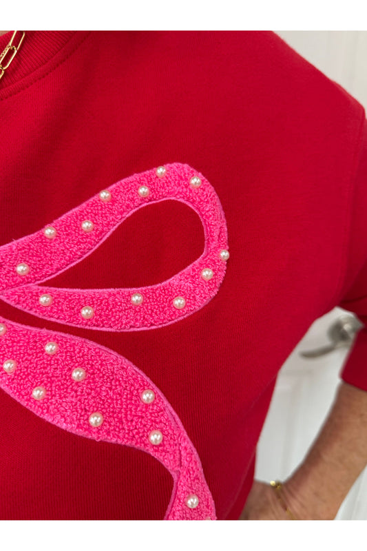Pearl Bow Classic Sweatshirt