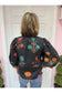 Carla Black Floral Print 3/4 Sleeve Top
