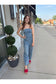 Strapless Denim Jumpsuit