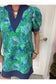 Colby Green & Blue Floral Mini Dress