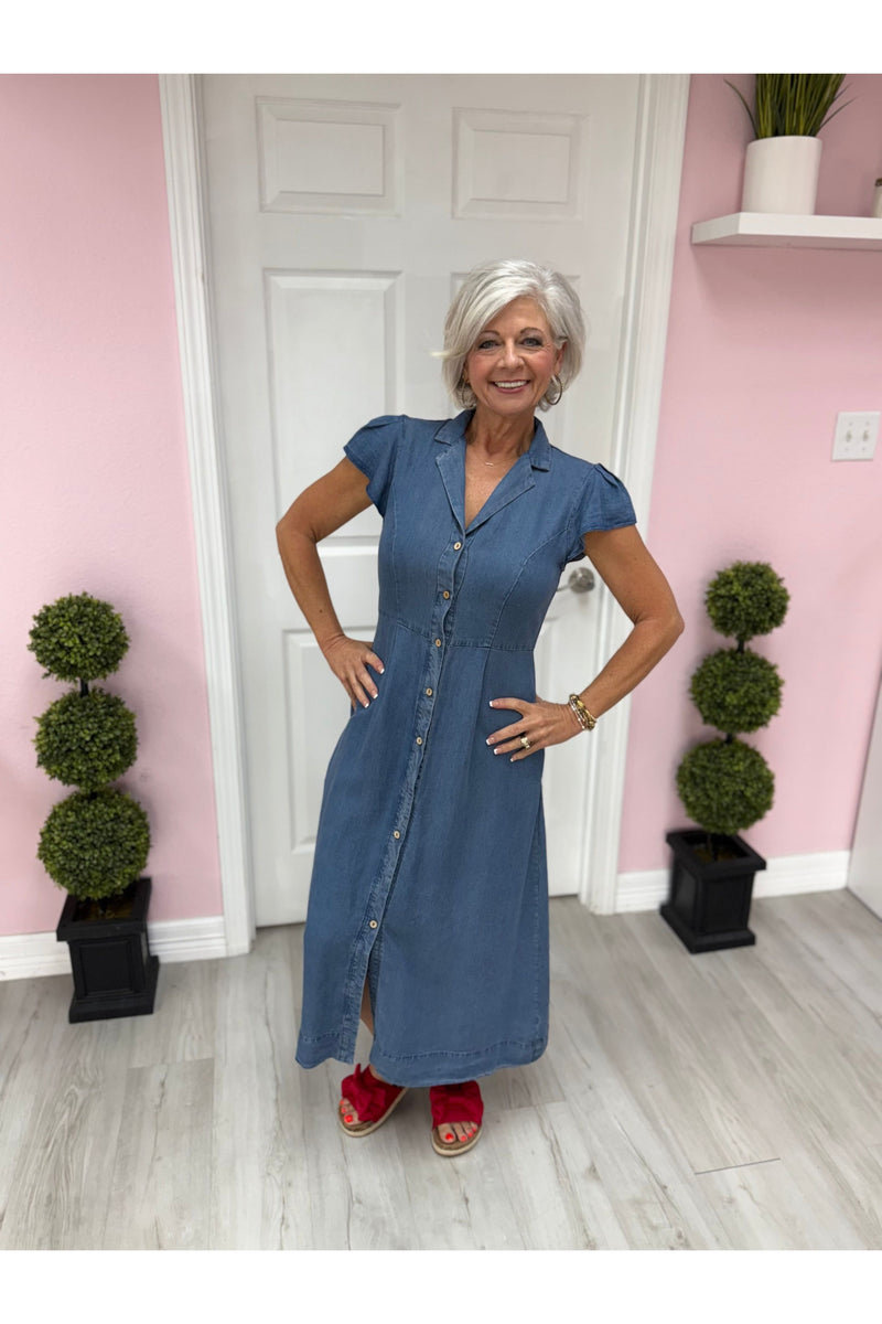 Denim Daze Midi Dress