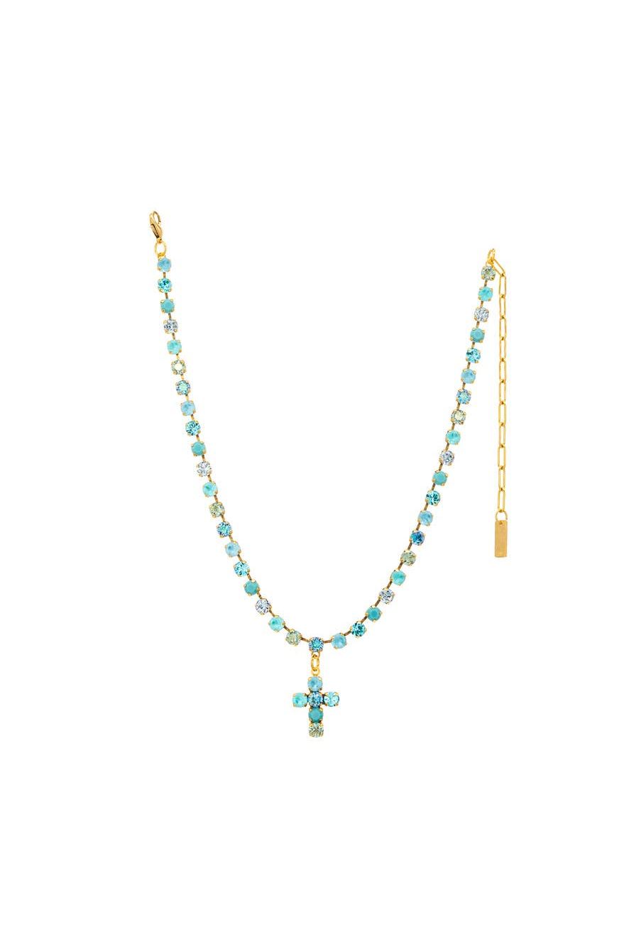 Tova Baby Donatella Necklace in Blue Mix