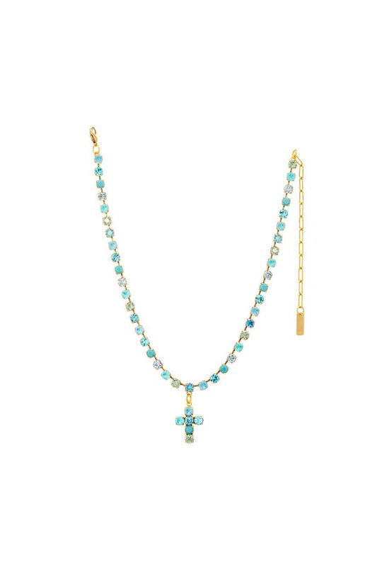 Tova Baby Donatella Necklace in Blue Mix