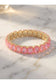 7 inch Octavia Stretch Bracelet - Pink