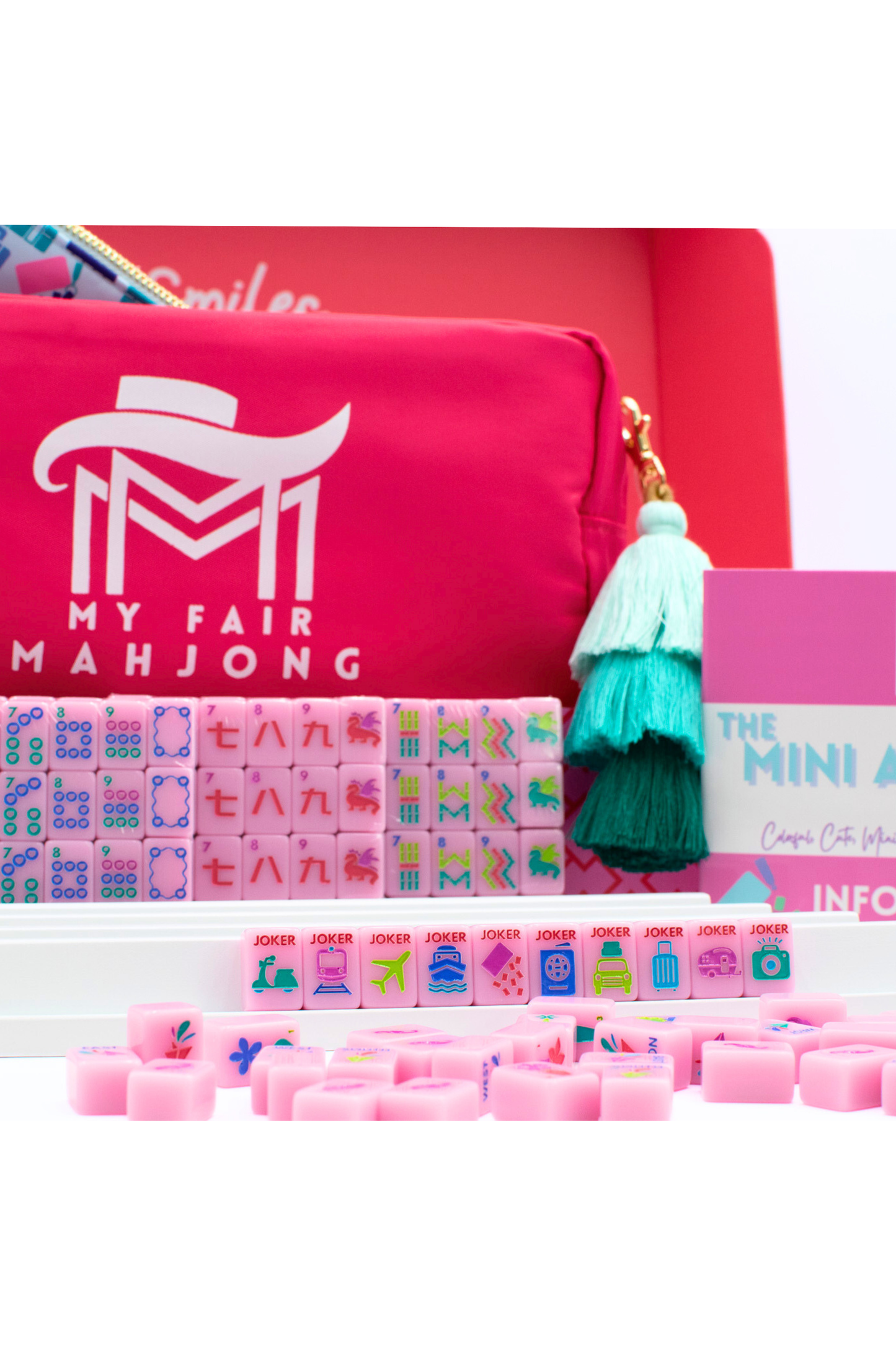 MINI TRAVEL MAHJONG  |  Mini Anywhere Series  |  Pink