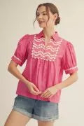 Ric-Rac Accented Blouse