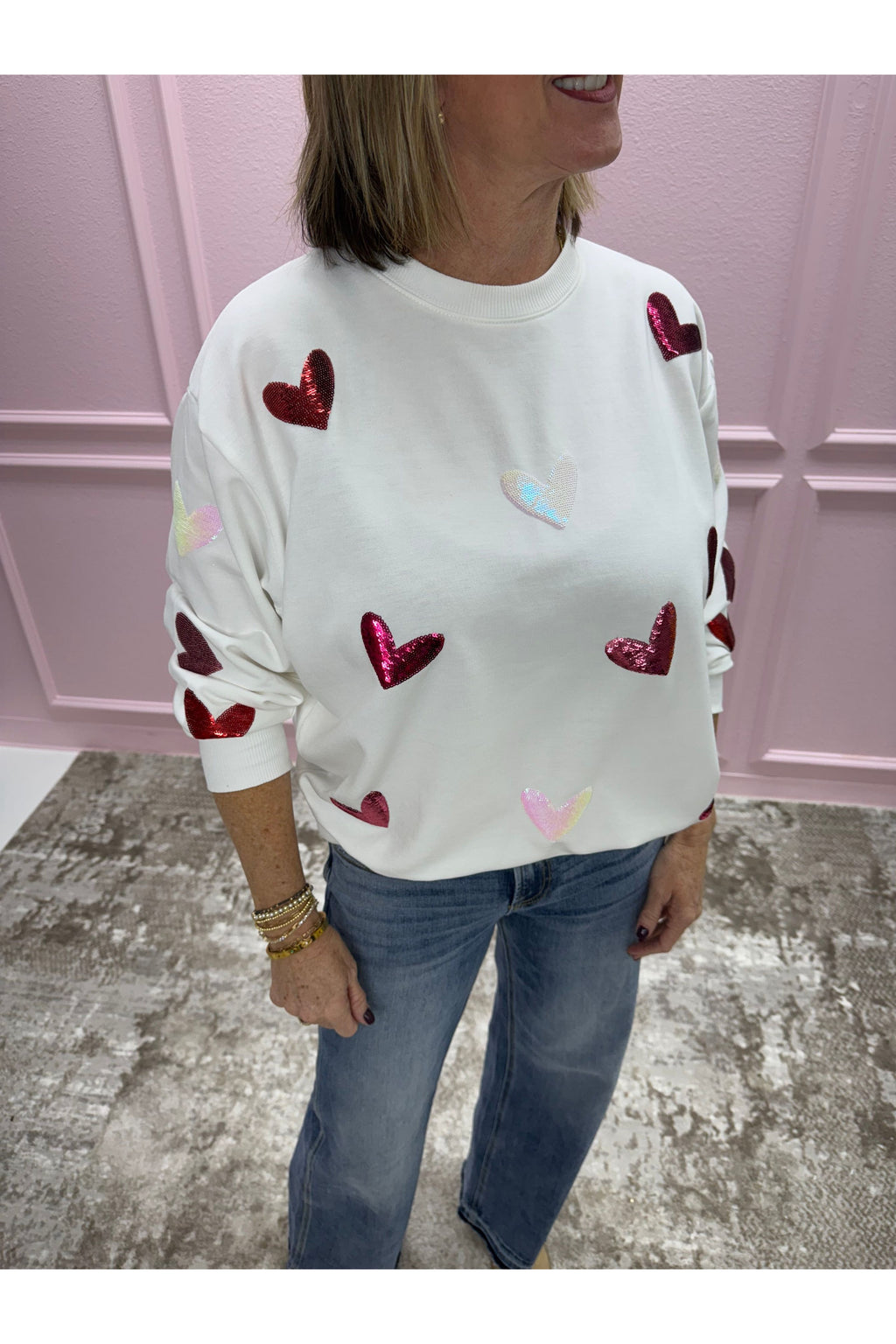 Sara Hearts Sweatshirt