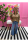 Metallic Snake Dolman Blouse