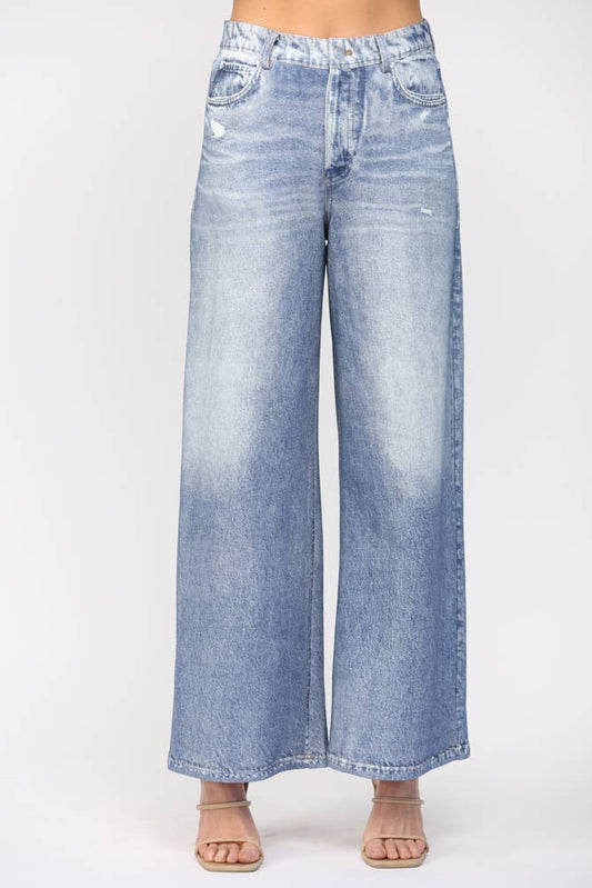 Wide Leg French Terry Pants