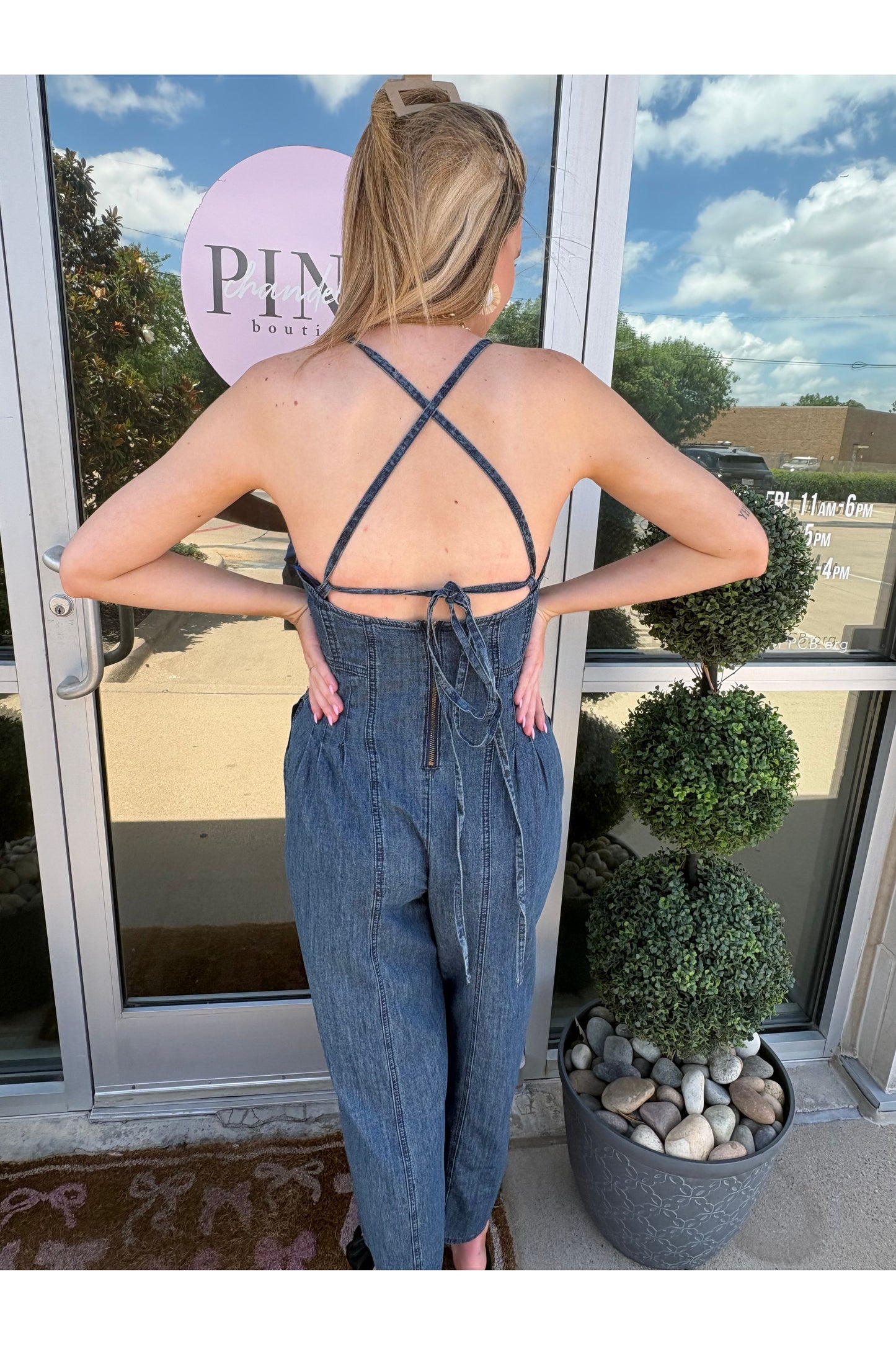 Kristin Lightweight Chambray Jumpsuit