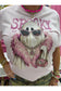 Spooky Ghost Blingy Rhinestone Graphic Tee