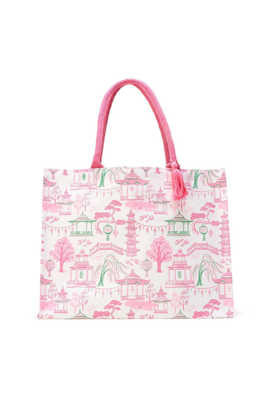 Mahjong Block Print Tote