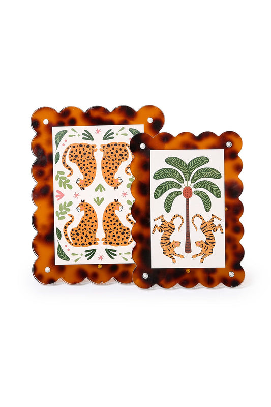 Tortoise Print Frames Set Of 2