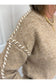 Khaki Stitch Detail Sweater