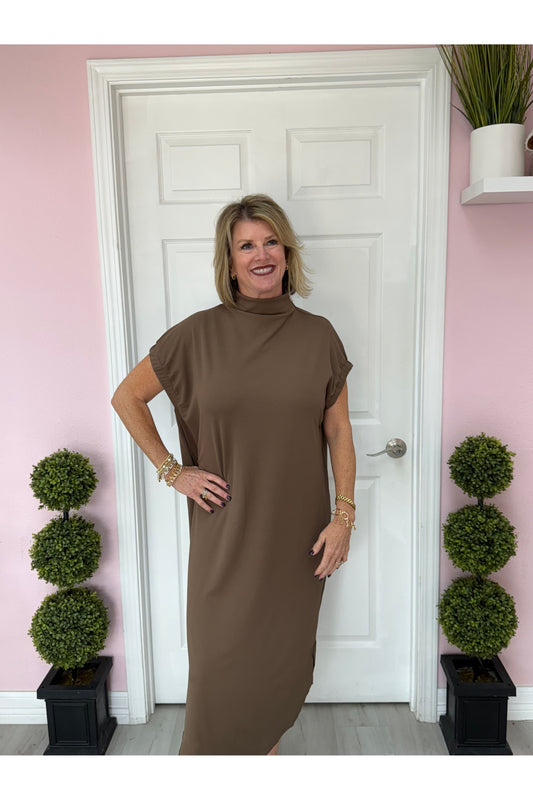 Mocha Elegance Dress