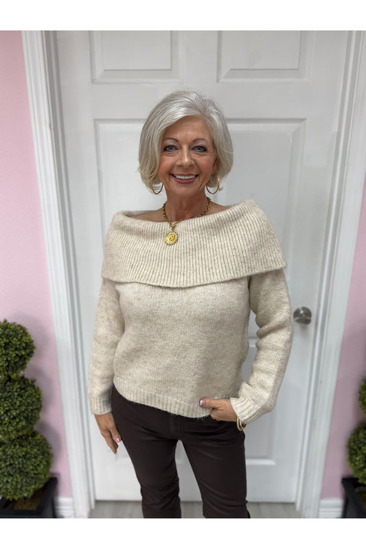 Oatmeal OTS Knit Sweater