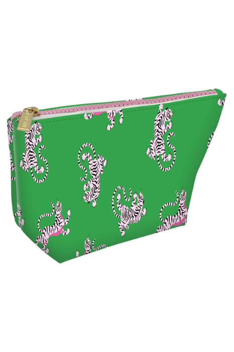 Green Tiger Cosmetic Bag