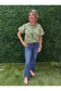 Giselle Green Patterned Blouse