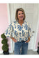 Sorrento Antique Blue Blouse