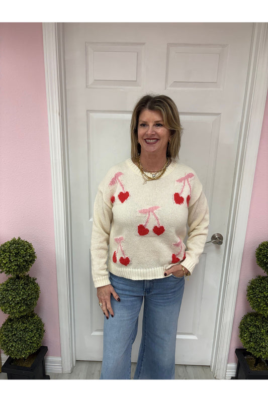 Cherry Heart Sweater