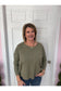 Seam Front Round Neck Pullover