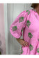 Clara Pink Embroidered Mini Dress