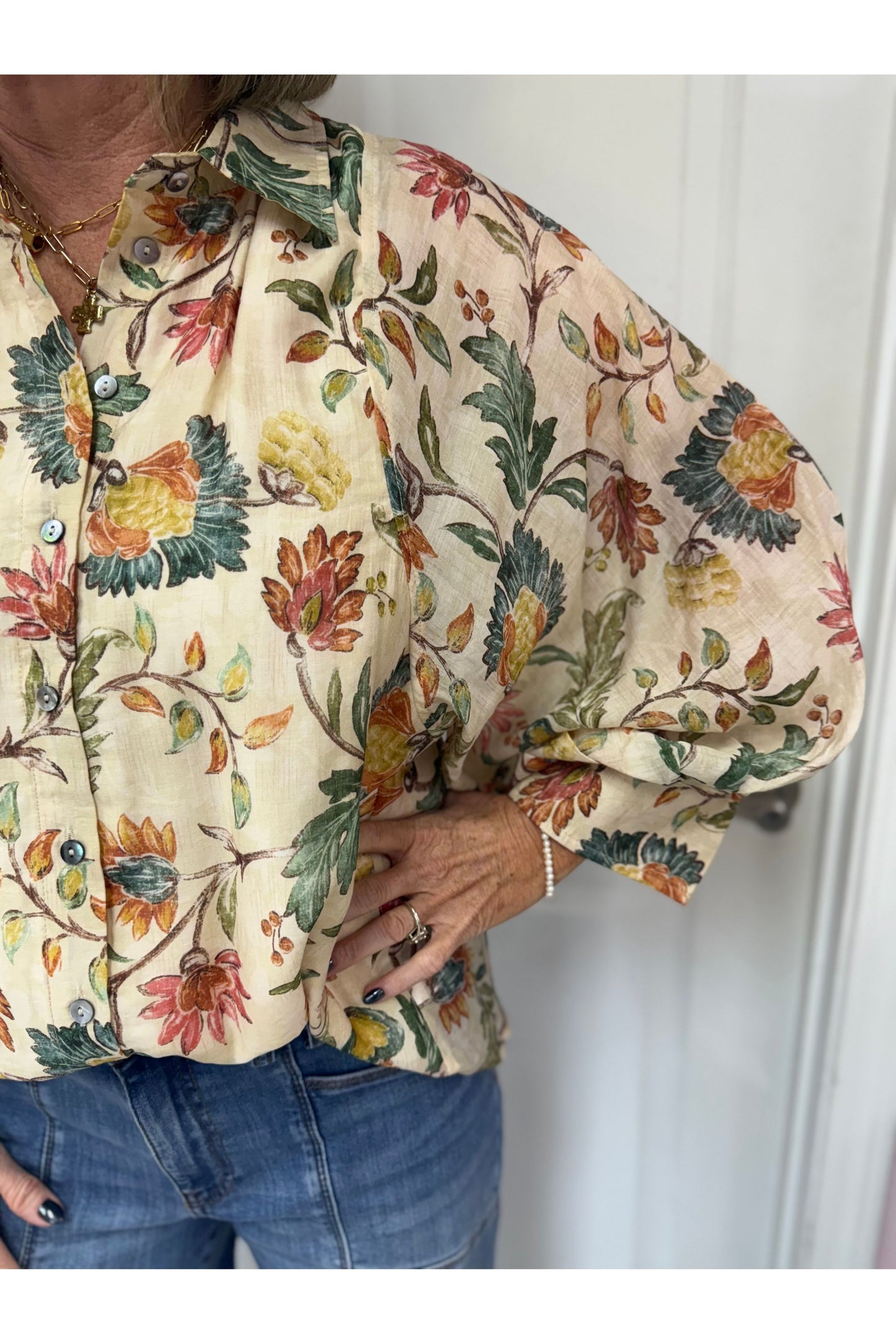 Garden Party Button Down Top