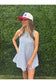 Gingham Sleeveless Babydoll Romper