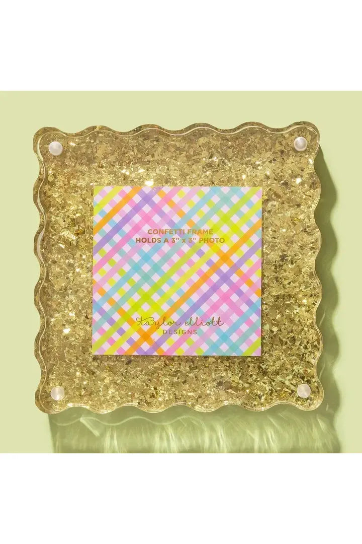Gold Confetti Frame - Small