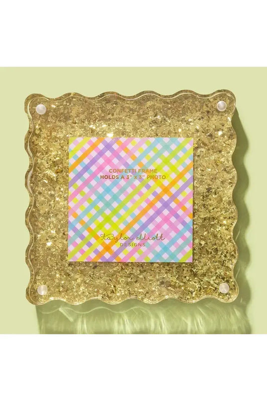 Gold Confetti Frame - Small
