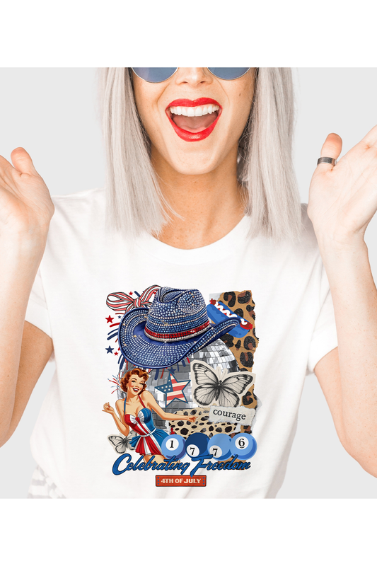Celebrating Freedom Bling Tee