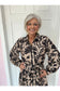 Shannon Tan & Black Floral Midi Dress